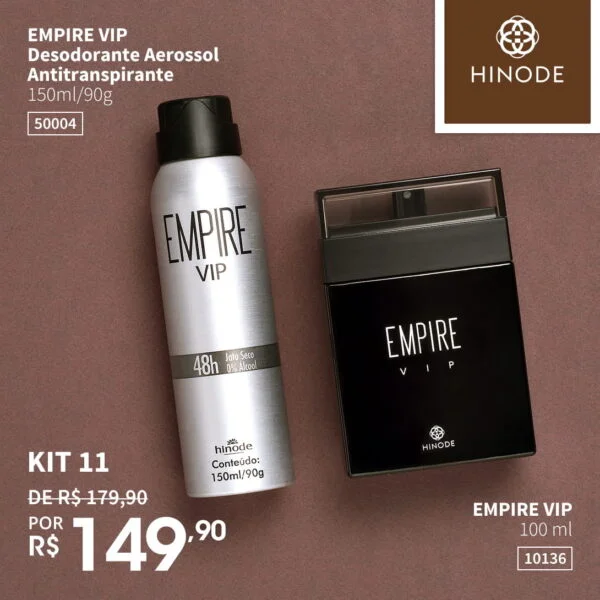 Kit Dia dos Pais 11 - Desodorante + Fragrância Empire Vip
