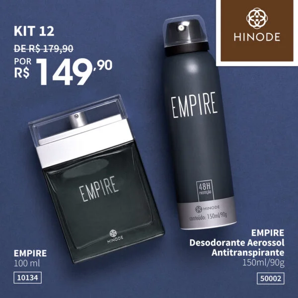 Kit Dia dos Pais 12 - Fragrância + Desodorante Empire