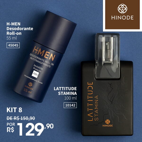 Kit Dia dos Pais 8 - Lattitude Stamina + Desodorante Roll-on H-men