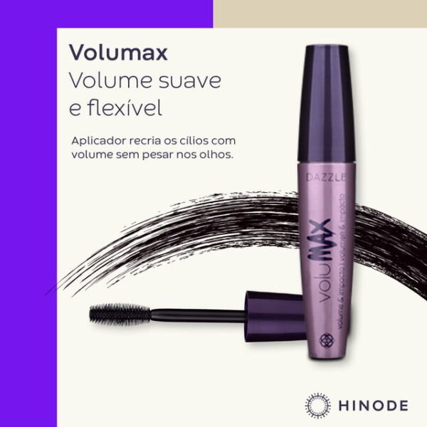 Máscara De Cílios Rímel Hinode Dazzle Volumax 6g